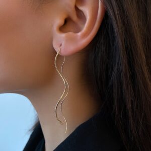 Metal Structured Earrings